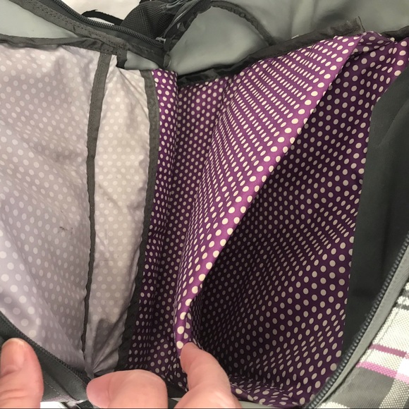 Dakine Prom purple and grey backpack - Picture 5 of 10